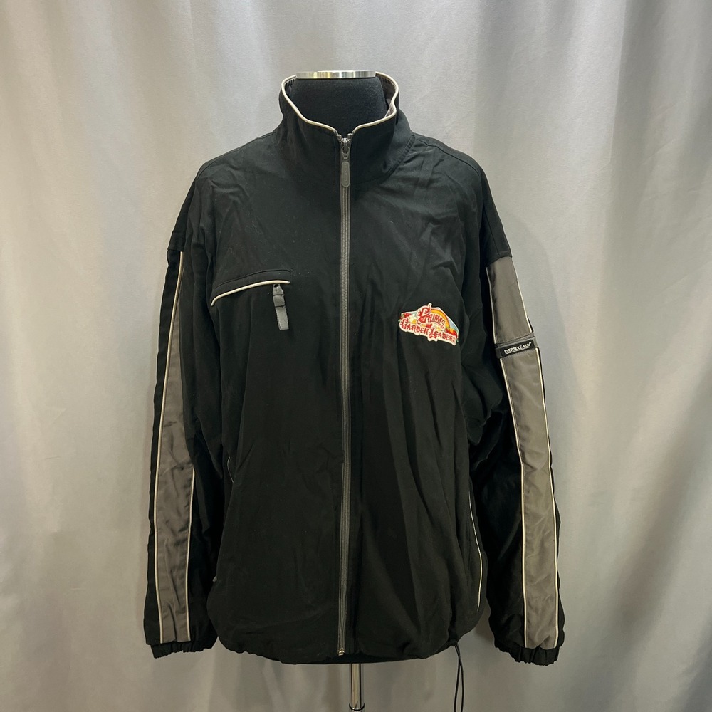 Eversole Run Windbreaker Jacket Womens‎ L Black Stretch Full Zip Water Resistant